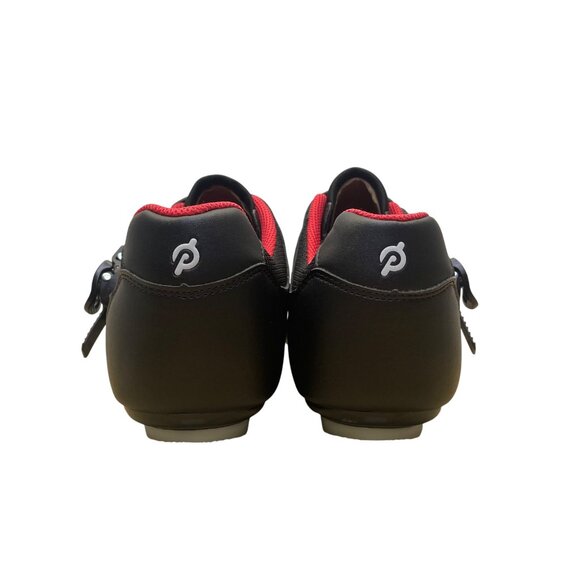 Peloton Black & Red Cycling Shoes With Adhesive & Buckle Closure Size M13/W14 - Picture 8 of 10